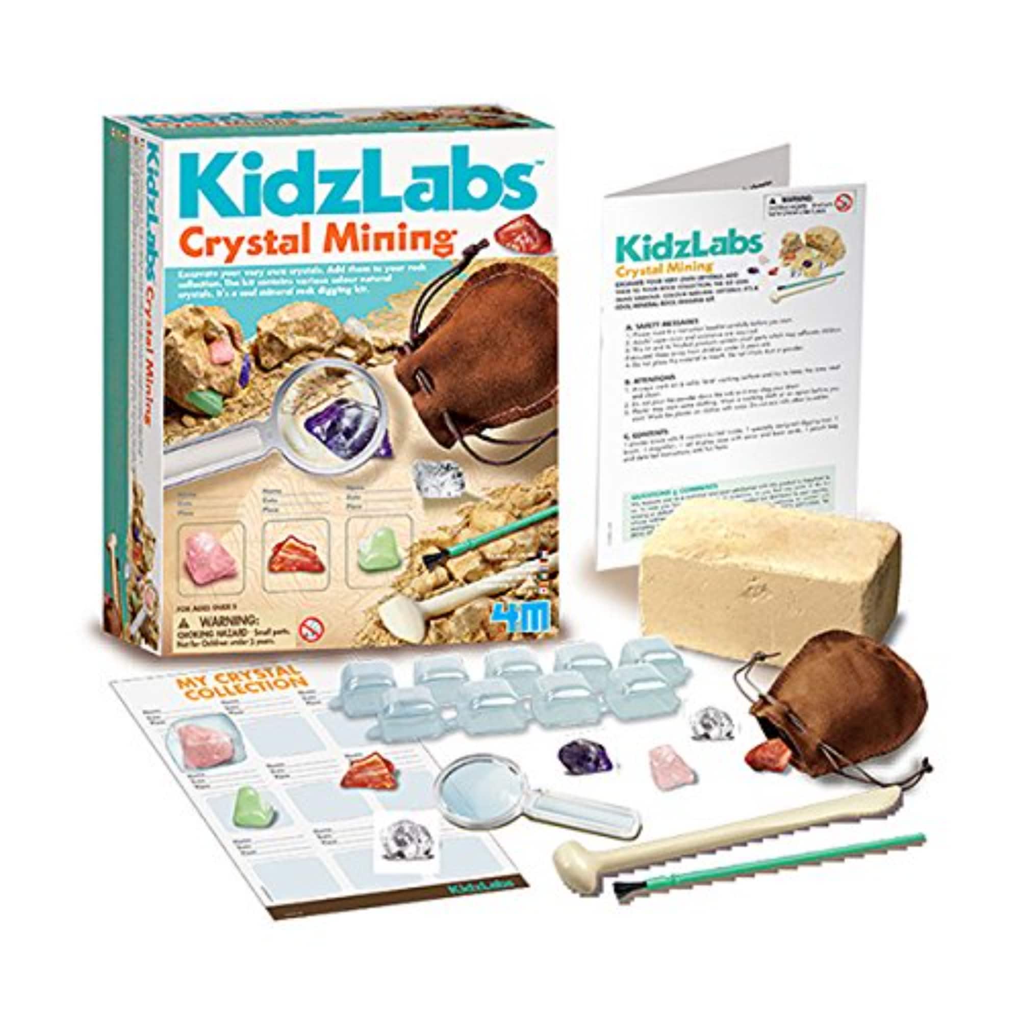 Toysmith® 4M Kidzlabs DIY Geology Science Dig Crystal Mining Kit
